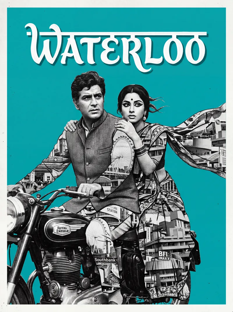 Bollywood-style art print of Waterloo, London