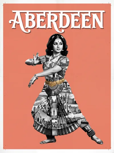 Bollywood-style art print of Aberdeen, UK