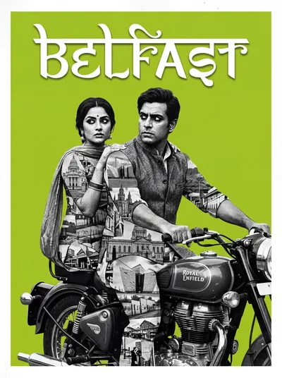 Bollywood-style art print of Belfast, UK