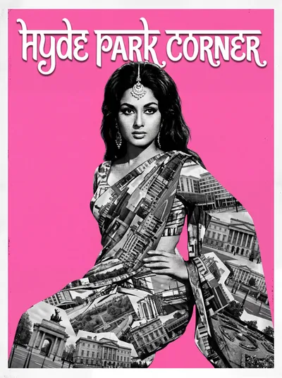 Bollywood-style art print of Hyde Park Corner, London