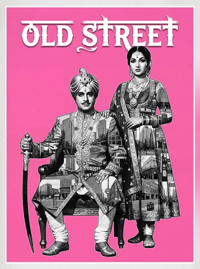 Bollywood-style art print of Old Street, London