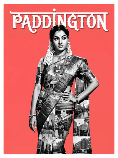 Bollywood-style art print of Paddington, London