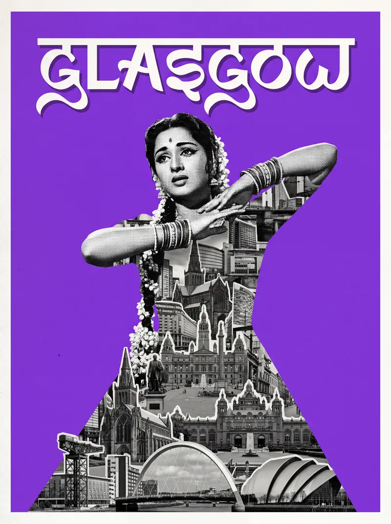 Glasgow Bollywood-style poster by SpicyEditions