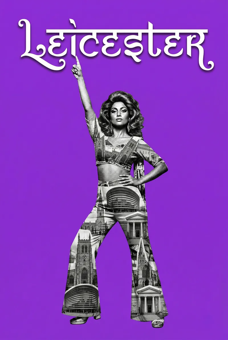 Leicester Bollywood-style poster by SpicyEditions