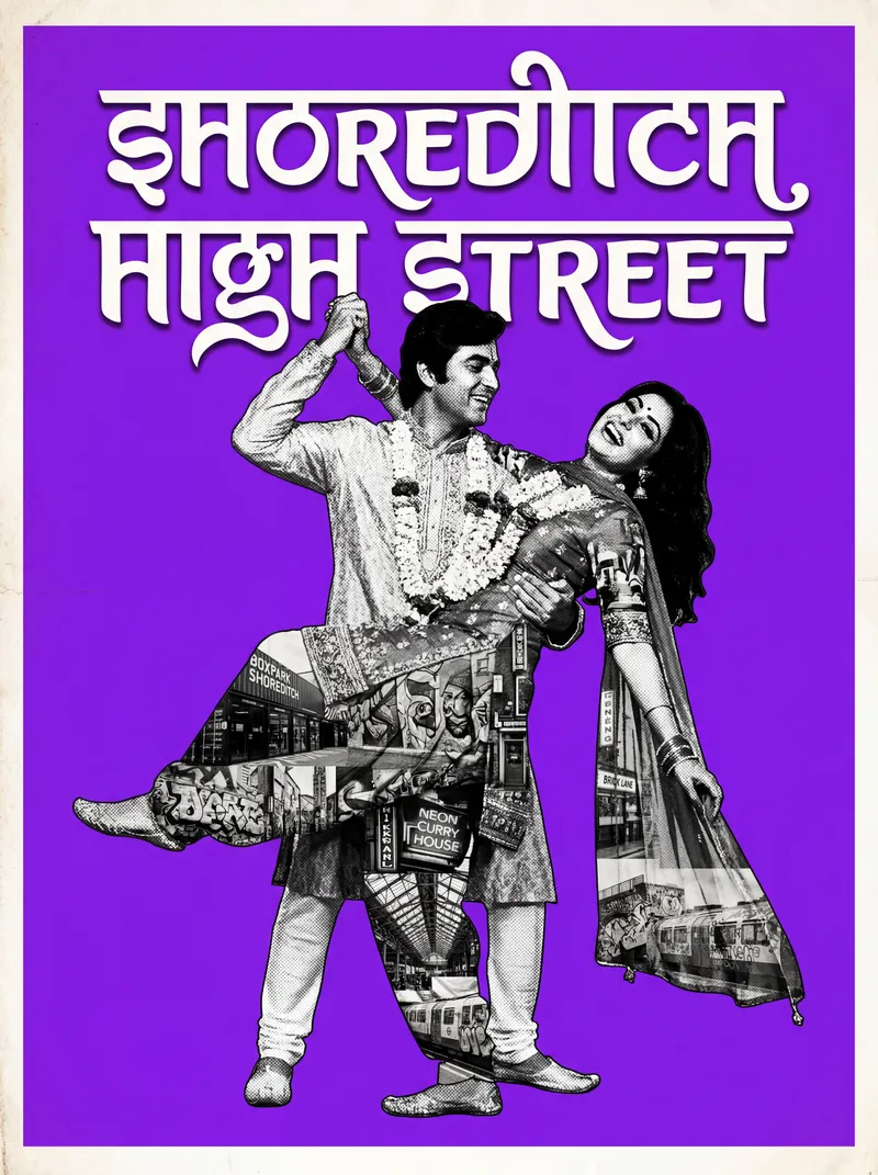 Shoreditch High Street Bollywood-style poster by SpicyEditions